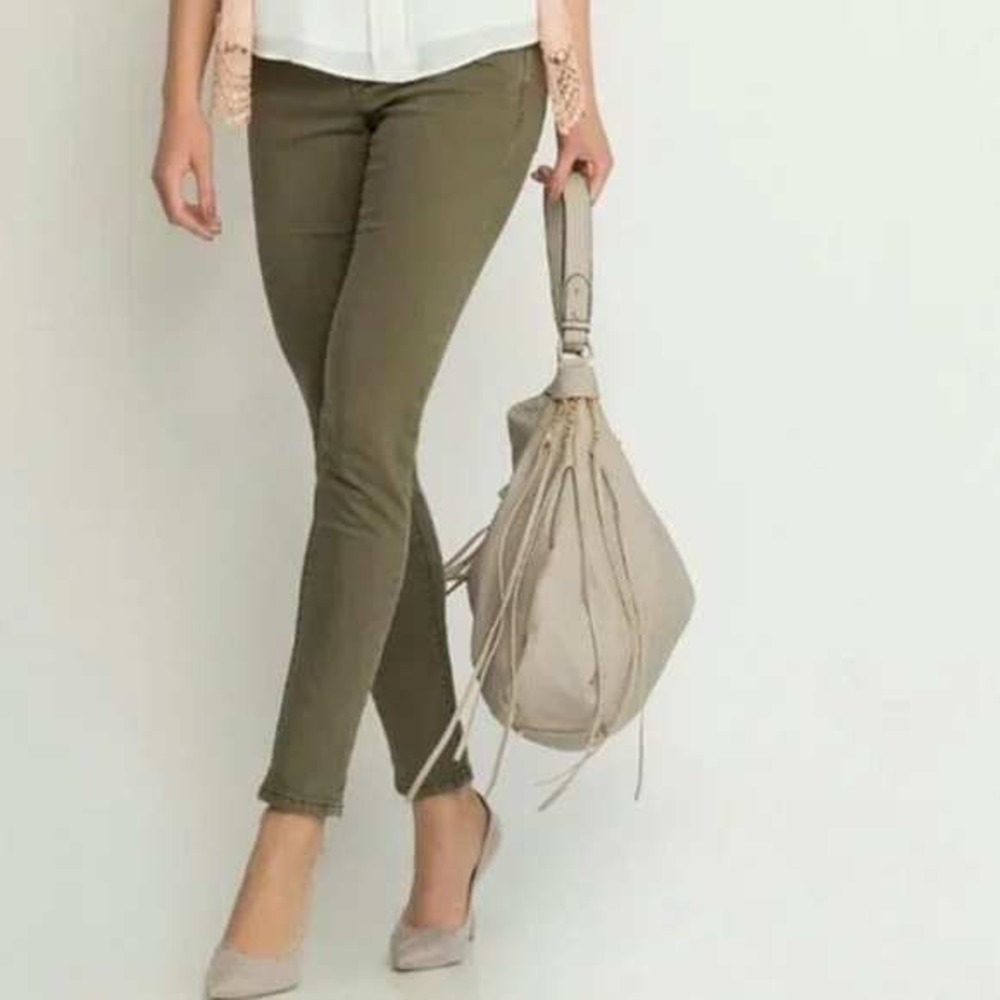 Lucky Brand Jeans Hayden Skinny 12‎ 31 Olive Green Stretch Denim